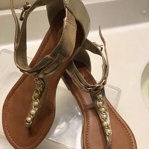 GUESS ANKLE BUCKLE SANDALS WOMENS